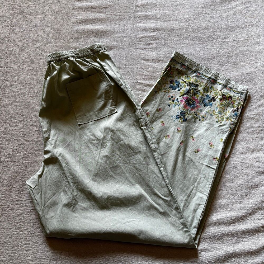 Vintage Y2K Cherokee Floral Border Print Drawstring Pants (NWT)
